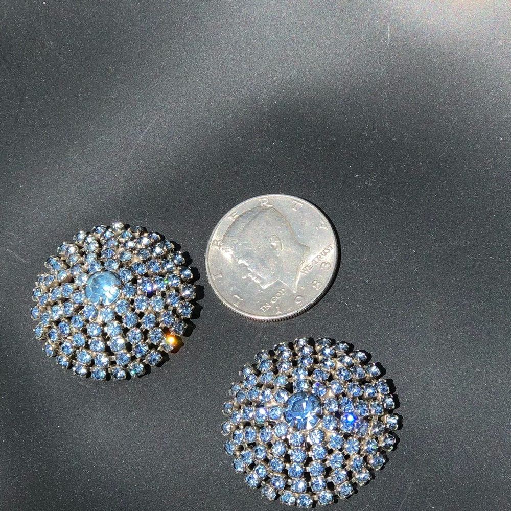 Circle Swarovski crystal earrings!